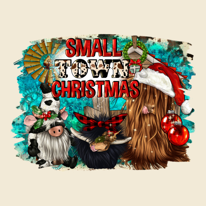 Small Town Christmas Premium Hoodie by CowGirlArtShop | Teevron