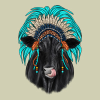 Black Angus Indian Headdress Heavy Core Tee | Teevron