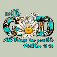 With God All Things Are Possible Daisy Ladies Tee | Teevron