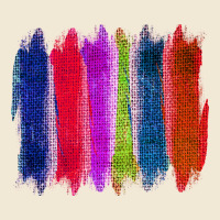 Colored Jute Brush Strokes Ladies Tee | Teevron