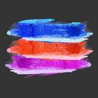 Blue Orange Purple Colored Triple Brush Strokes | Teevron