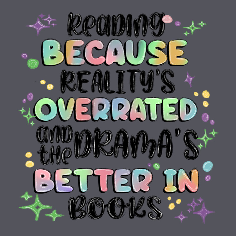 Reading Because Realitys Overrated Vintage Hoodie by MaliasSmallBusiness | Teevron