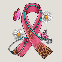 Cancer Ribbon Stethoscope Daisy Butterfly Heavy Core Tee | Teevron