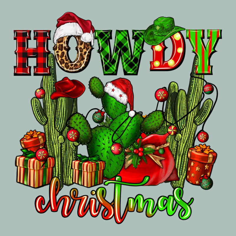 Howdy Christmas With Cactusses Heavyweight Hoodie by CowGirlArtShop | Teevron