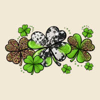 Western Cowhide Leopard Glitter Shamrocks Premium Tee | Teevron