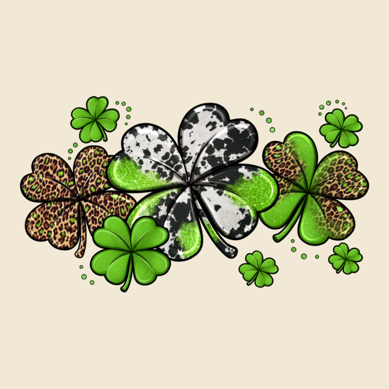 Western Cowhide Leopard Glitter Shamrocks Premium Tee by Jasminsmagicworld | Teevron