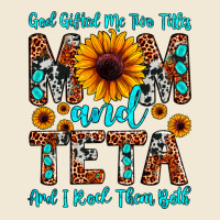 God Gifted Me Two Titles Mom And Teta And I Rock T Premium Tee | Teevron
