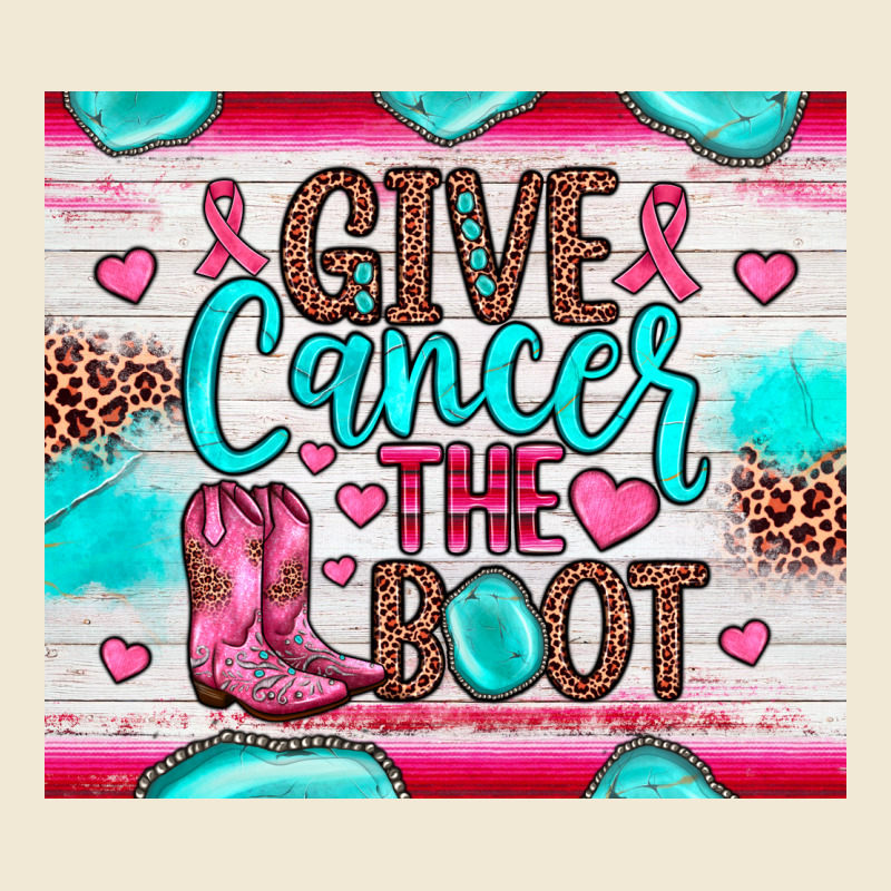 Give Cancer The Boot Ladies Tee by JahusDesignShop | Teevron