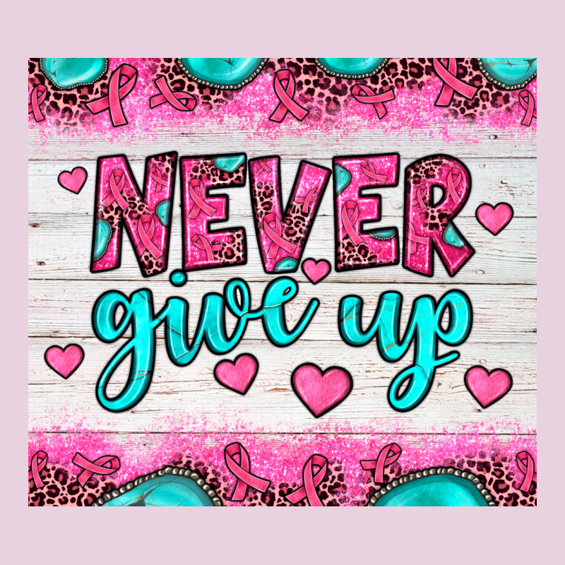 Never Give Up Ladies Tee by JahusDesignShop | Teevron