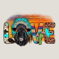 Love Black Angus Indian Headdress Heavy Core Tee | Teevron