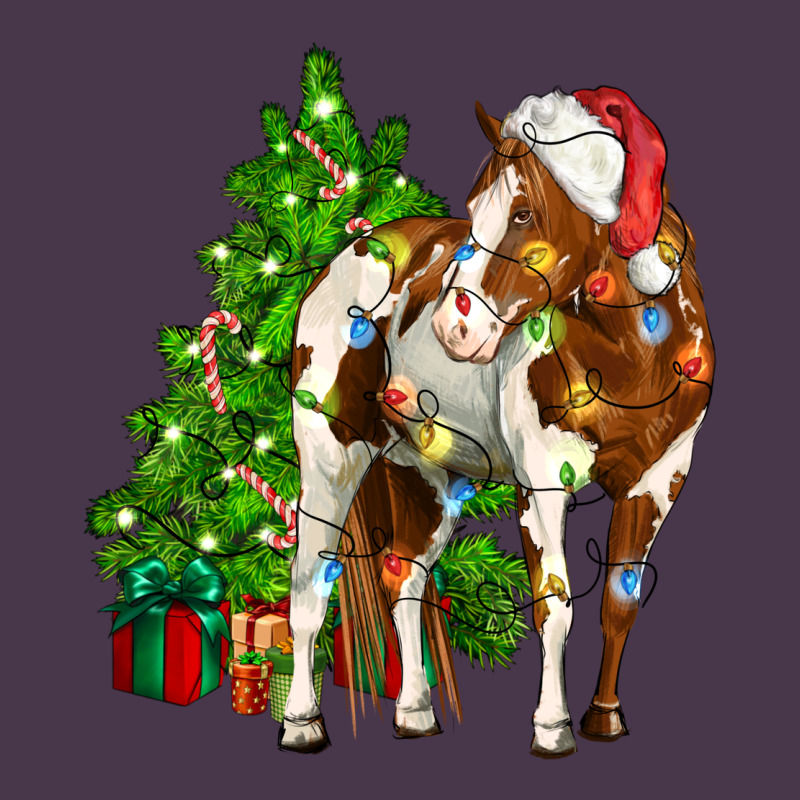American Paint Horse Christmas Tree Heavyweight Hoodie by CowGirlArtShop | Teevron