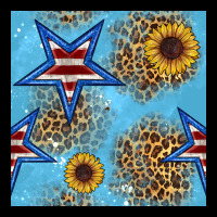 American Star And Sunflower Seamless  Pattern Premium Tee | Teevron