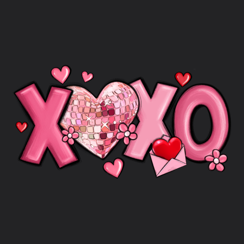 Xoxo Disco Heart Valentine's Day Vintage Tee by MaliasSmallBusiness | Teevron