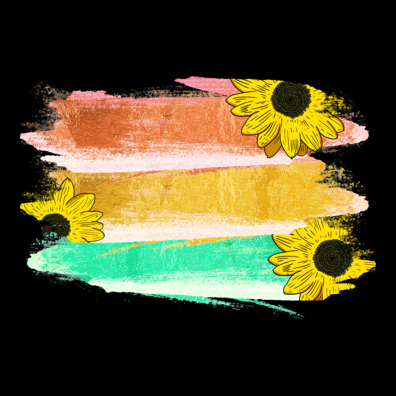 Colored Triple Sunflower Brush Strokes Ladies Tee by Bettercallsaul | Teevron