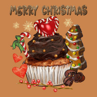 Merry Christmas Cupcake Chocolate Heavyweight Hoodie | Teevron