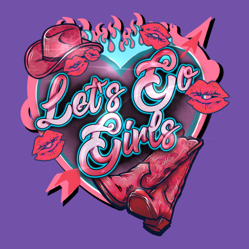 Let's Go Girls Pink Valentine's Day Premium Sweatshirt by HowdyJamesFarm | Teevron