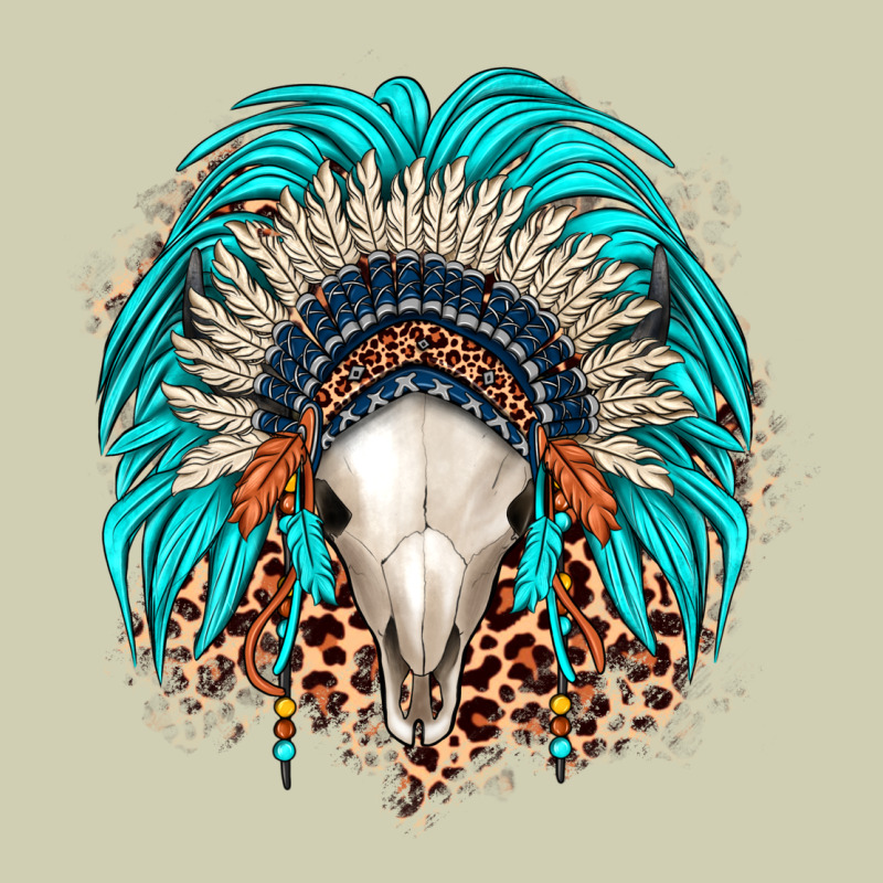 Bull Skull Indian Headdress Heavy Core Tee by JahusDesignShop | Teevron