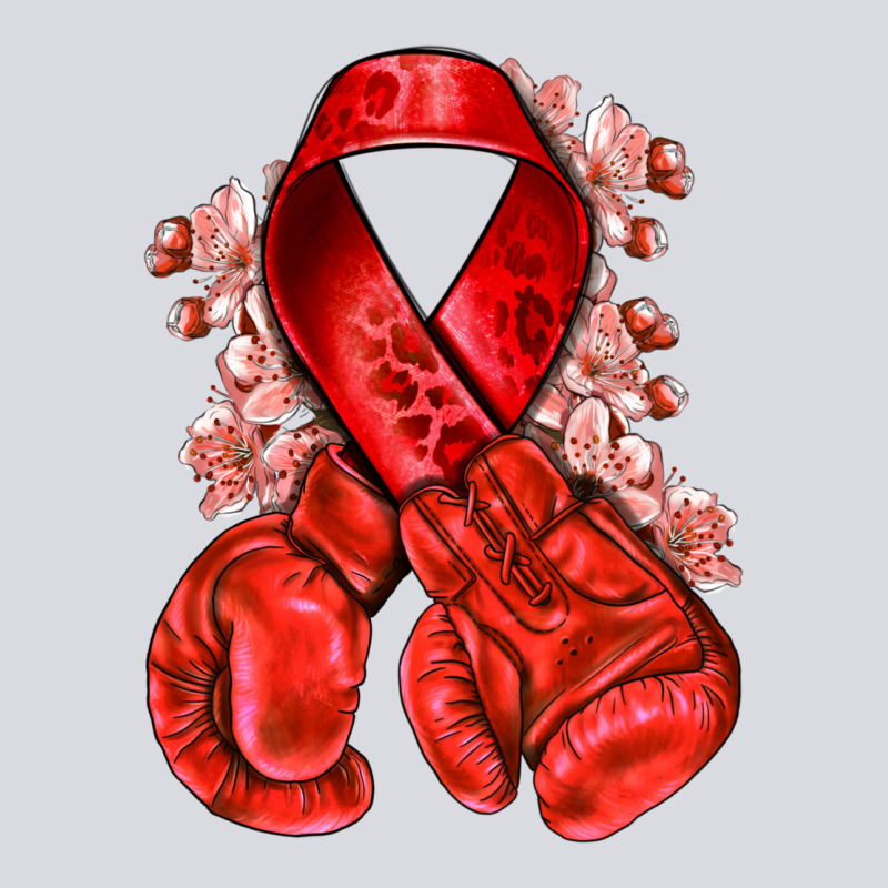 Red Ribbon With Boxing Gloves Zipper Hoodie by NancyCooperArtShop | Teevron
