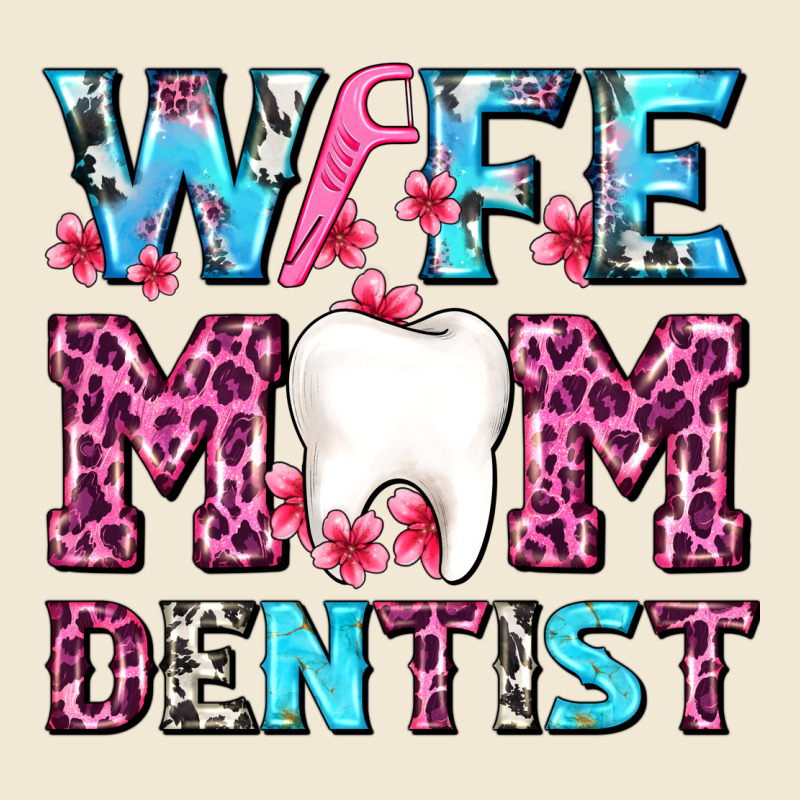 Wife Mom Dentist With Tooth And Floss Premium Tee by AdoDesignShop | Teevron