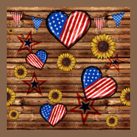 4th Of July Hearts Seamless Pattern Premium Tee | Teevron