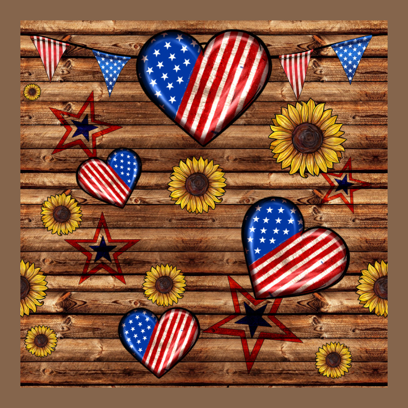 4th Of July Hearts Seamless Pattern Premium Tee by BundleAndBundleShop | Teevron