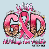 Breast Cancer With God All Things Are Possible Ladies Tee | Teevron