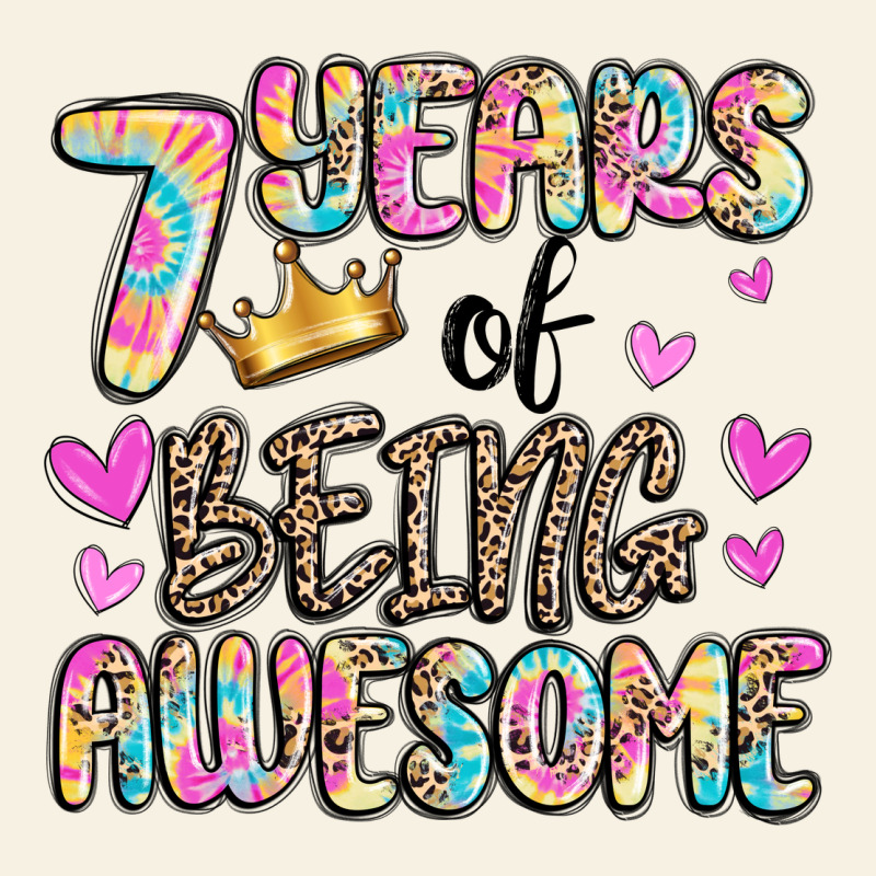 7 Years Of Being Awesome Vintage Tee by MaliasSmallBusiness | Teevron