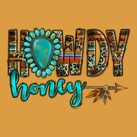 Western Howdy Honey Arrow Gemstone Urban Heavy Tee | Teevron