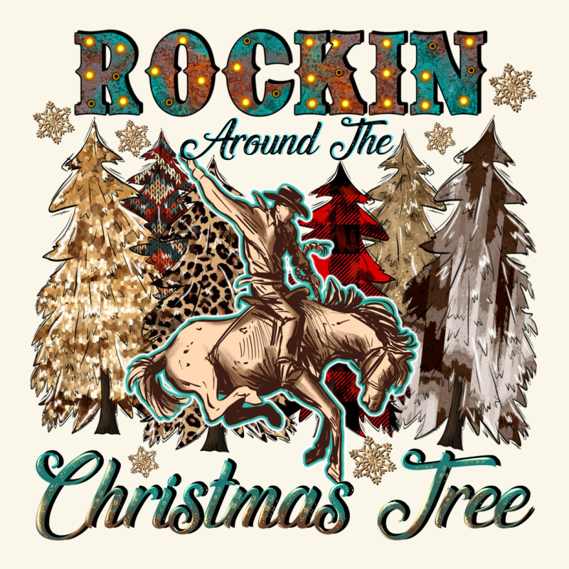 Rockin Around The Christmas Tree Premium Hoodie by CowGirlArtShop | Teevron