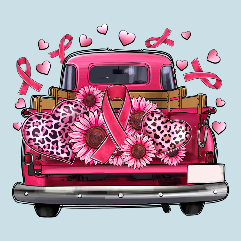 Breast Cancer Farm Truck Ladies Tee by Artiststas | Teevron