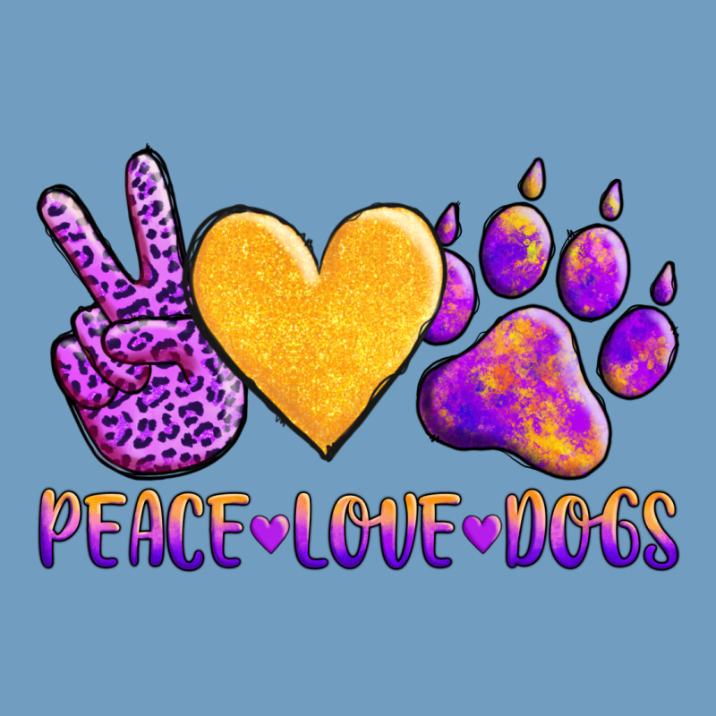 Peace Love Dogs Urban Heavy Tee by AdoDesignShop | Teevron