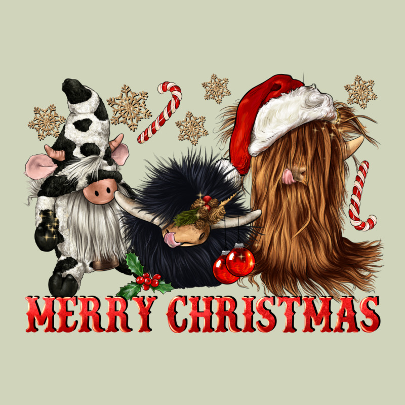 Merry Christmas Heifer Cow Gnomies Heavyweight Hoodie by CowGirlArtShop | Teevron