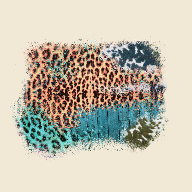 Leopard Wood Cowhide Pattern Mixed Western Frame Ladies Tee by Bettercallsaul | Teevron