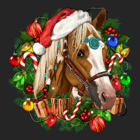 Horse Christmas Wreath Premium Hoodie | Teevron