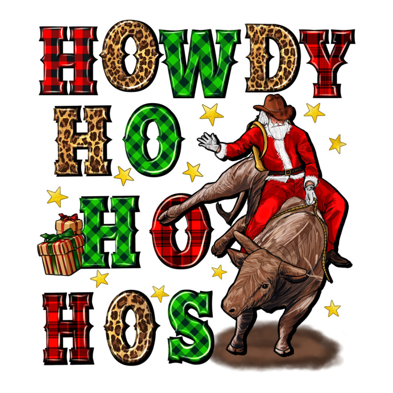 Howdy Ho Ho Hos Christmas Heavyweight Hoodie by CowGirlArtShop | Teevron