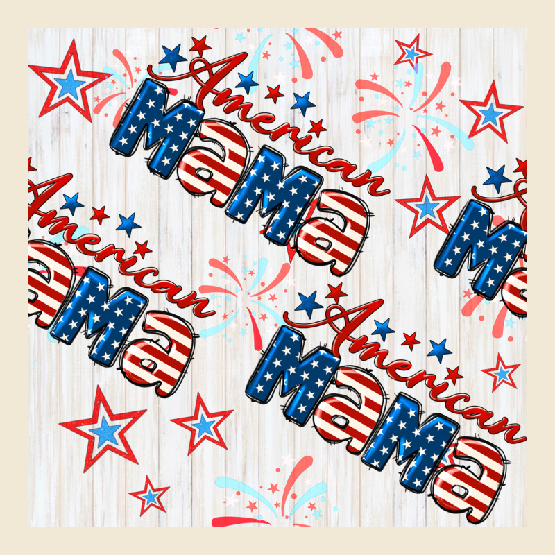 American Mama Seamless Pattern Premium Tee by BundleAndBundleShop | Teevron