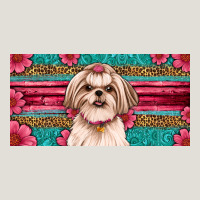 Western Shih Tzu License Plate Design Heavy Core Tee | Teevron