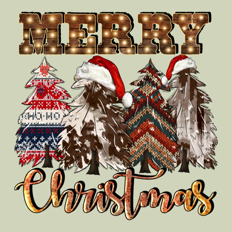 Merry Christmas Trees Heavyweight Hoodie by CowGirlArtShop | Teevron