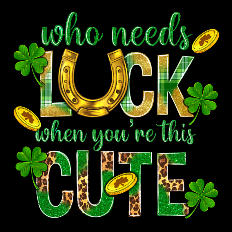 Who Needs Luck When You're This Cute St. Patricks Heavyweight Sweatshirt by BundleAndBundleShop | Teevron