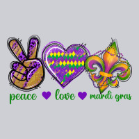Peace Love Mardi Gras Heavyweight Sweatshirt | Teevron