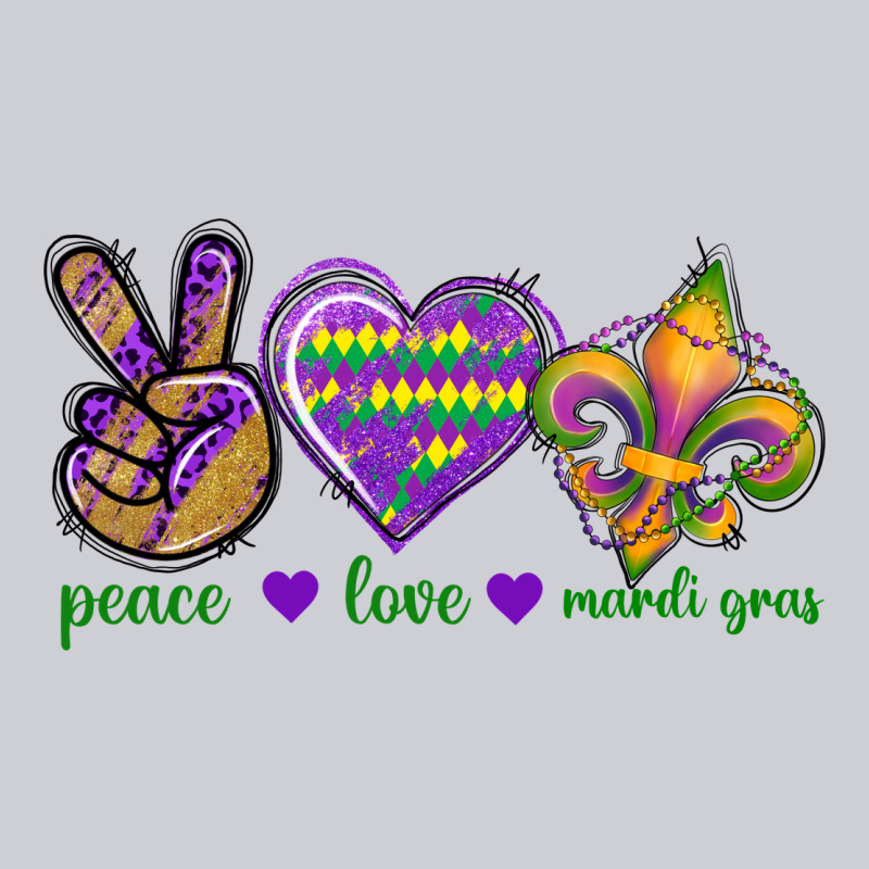 Peace Love Mardi Gras Heavyweight Sweatshirt by BundleAndBundleShop | Teevron