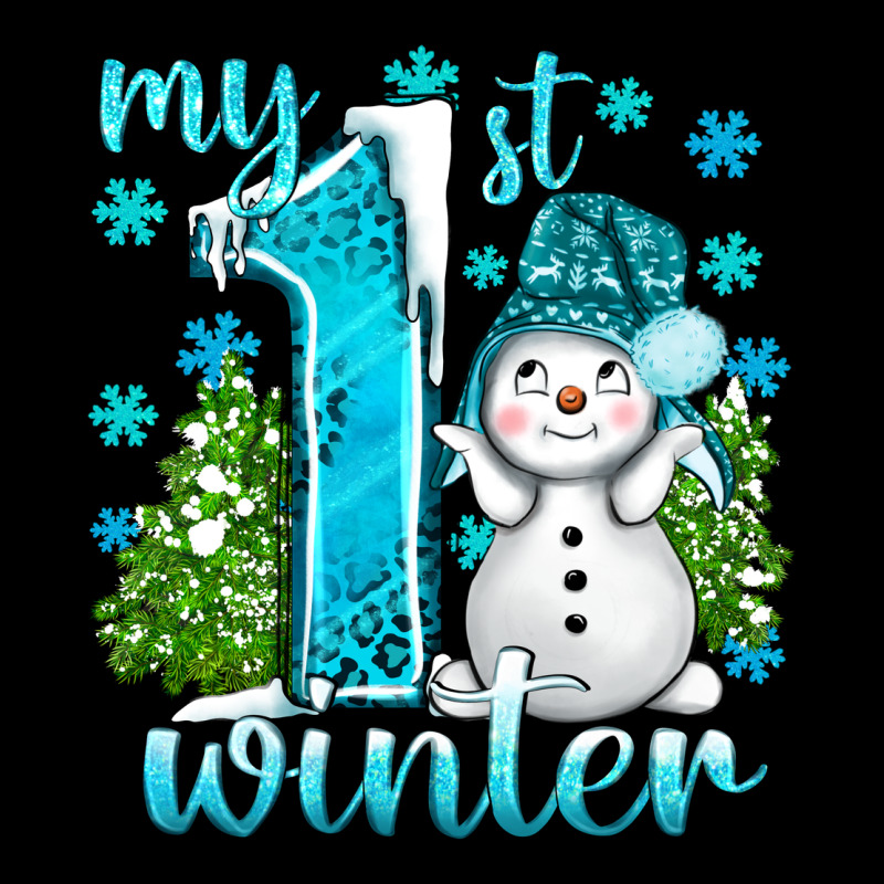 My 1 St Winter With Cute Snowman Heavyweight Sweatshirt by BundleAndBundleShop | Teevron