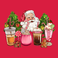 Pink Christmas Santa Coffe Cups Premium Hoodie | Teevron