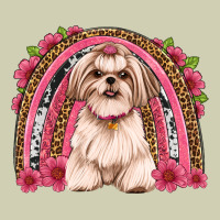 Shih Tzu Floral Rainbow Heavy Core Tee | Teevron