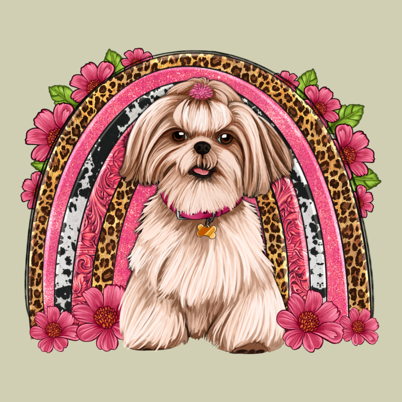 Shih Tzu Floral Rainbow Heavy Core Tee by JahusDesignShop | Teevron
