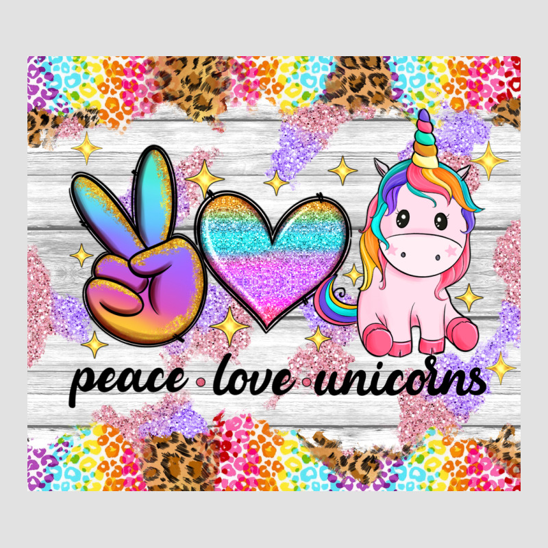 Peace Loeve Unicorns Premium Hoodie by CowGirlArtShop | Teevron