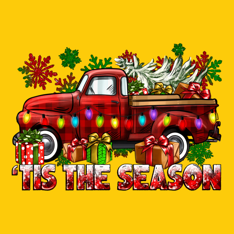 Tis The Season Christmas Truck Premium Hoodie by CowGirlArtShop | Teevron