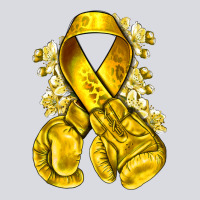 Childhood Cancer Yellow Ribbon With Boxing Gloves Zipper Hoodie | Teevron