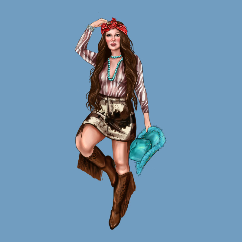 Western Cowgirl Urban Heavy Tee by NancyCooperArtShop | Teevron