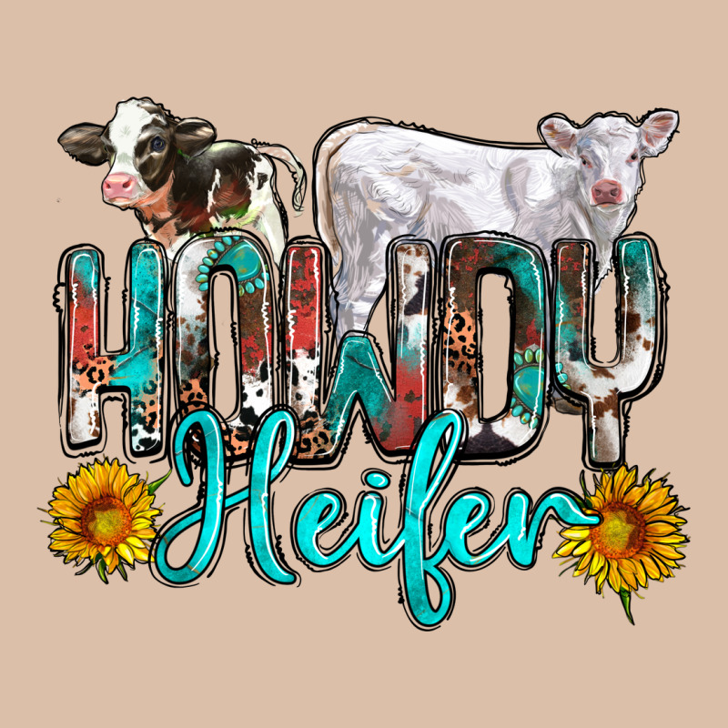 Western Howdy Heifer Urban Heavy Tee by NancyCooperArtShop | Teevron